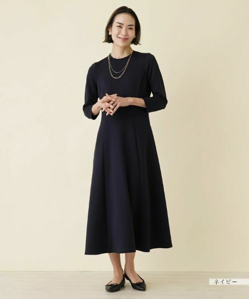 NEMIKA / ネミカ ドレス | 七分袖ストレッチワンピース【セレモニー】 | 詳細1