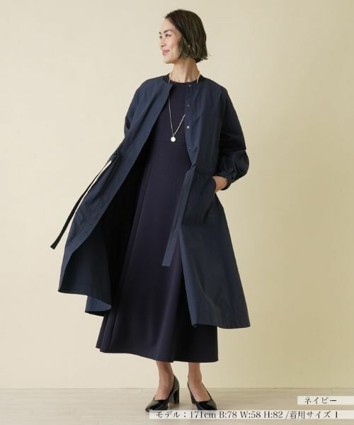 NEMIKA / ネミカ ドレス | 七分袖ストレッチワンピース【セレモニー】 | 詳細17