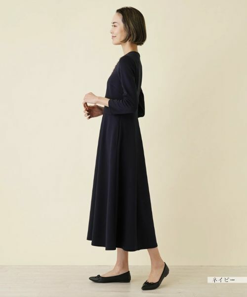 NEMIKA / ネミカ ドレス | 七分袖ストレッチワンピース【セレモニー】 | 詳細2
