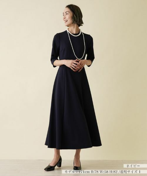 NEMIKA / ネミカ ドレス | 七分袖ストレッチワンピース【セレモニー】 | 詳細4