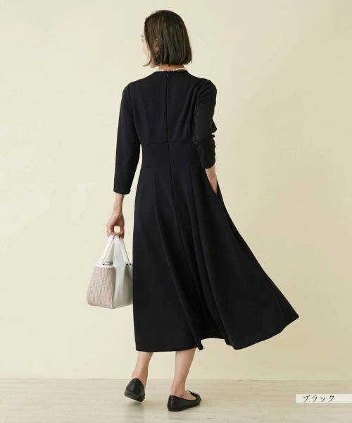 NEMIKA / ネミカ ドレス | 七分袖ストレッチワンピース【セレモニー】 | 詳細7