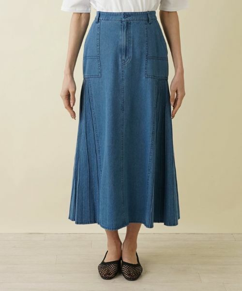 NEMIKA / ネミカ ミニ・ひざ丈スカート | デニム素材ロングスカート【Lallia Mu】 | 詳細4