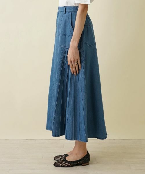 NEMIKA / ネミカ ミニ・ひざ丈スカート | デニム素材ロングスカート【Lallia Mu】 | 詳細5