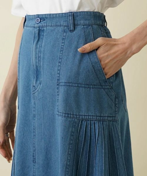 NEMIKA / ネミカ ミニ・ひざ丈スカート | デニム素材ロングスカート【Lallia Mu】 | 詳細7