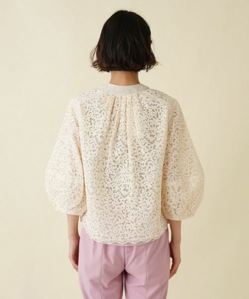NEMIKA / ネミカ カーディガン・ボレロ | レース切替カーディガン【MARILYN MOON】 | 詳細6