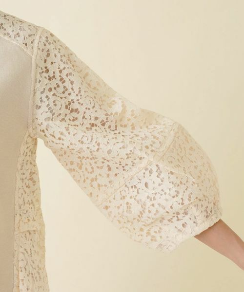NEMIKA / ネミカ カーディガン・ボレロ | レース切替カーディガン【MARILYN MOON】 | 詳細9