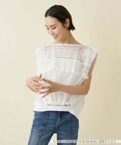 NEMIKA / ネミカ ニット・セーター | ハシゴレース×フリンジプルオーバー【SUPPORT SURFACE】