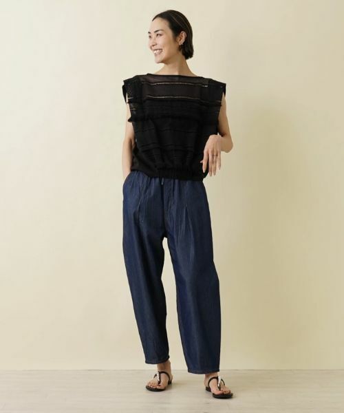 NEMIKA / ネミカ ニット・セーター | ハシゴレース×フリンジプルオーバー【SUPPORT SURFACE】 | 詳細12