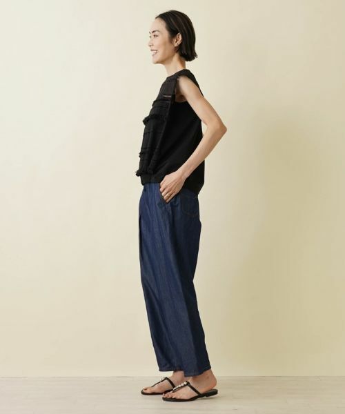 NEMIKA / ネミカ ニット・セーター | ハシゴレース×フリンジプルオーバー【SUPPORT SURFACE】 | 詳細13