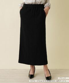 NEMIKA / ネミカ ミニ・ひざ丈スカート | 【セットアップ対応商品】パイル地調ロングタイトスカート【セレモニー】