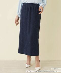 NEMIKA / ネミカ ミニ・ひざ丈スカート | 【セットアップ対応商品】パイル地調ロングタイトスカート【セレモニー】