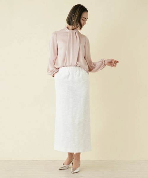 NEMIKA / ネミカ ミニ・ひざ丈スカート | 【セットアップ対応商品】パイル地調ロングタイトスカート【セレモニー】 | 詳細14