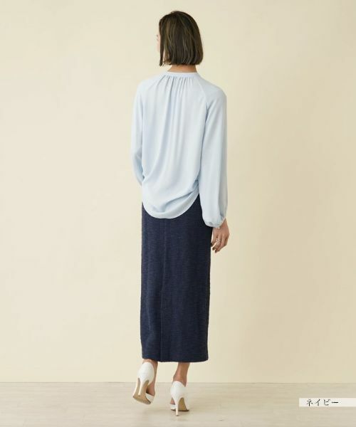 NEMIKA / ネミカ ミニ・ひざ丈スカート | 【セットアップ対応商品】パイル地調ロングタイトスカート【セレモニー】 | 詳細19