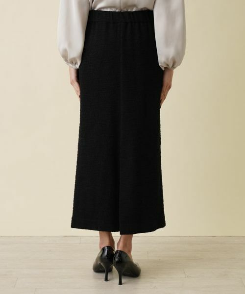 NEMIKA / ネミカ ミニ・ひざ丈スカート | 【セットアップ対応商品】パイル地調ロングタイトスカート【セレモニー】 | 詳細9