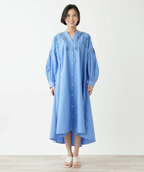 NEMIKA / ネミカ ドレス | 刺繍スキッパーネックワンピース【torrazzo donna】 | 詳細4