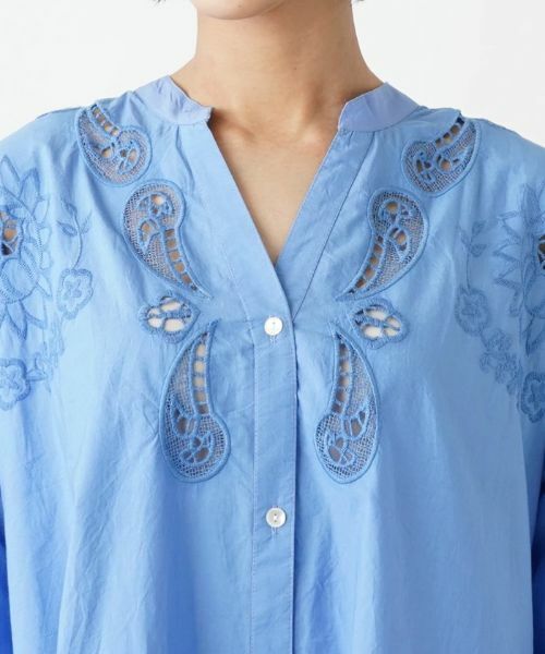 NEMIKA / ネミカ ドレス | 刺繍スキッパーネックワンピース【torrazzo donna】 | 詳細7