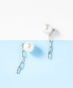 NEMIKA / ネミカ その他小物 | コットンパールチェーンピアス【セレモニー】