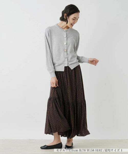 NEMIKA / ネミカ ミニ・ひざ丈スカート | ドット柄フレアスカート【NEMIKA】 | 詳細1