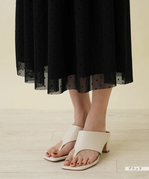 NEMIKA / ネミカ ドレス | ドット切替えワンピース【PUPULA】 | 詳細10