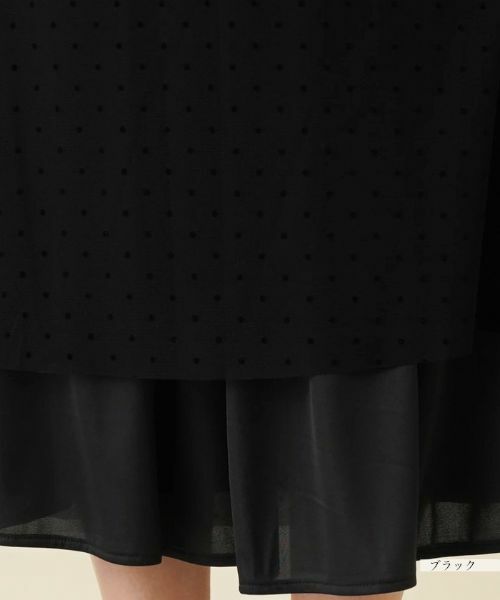 NEMIKA / ネミカ ドレス | ドット切替えワンピース【PUPULA】 | 詳細12