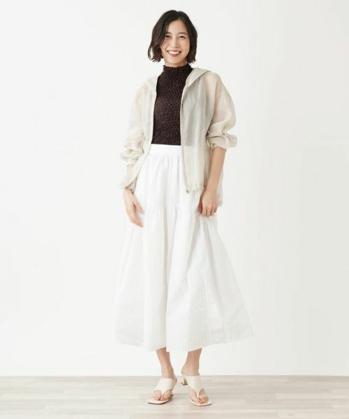 NEMIKA / ネミカ ミニ・ひざ丈スカート | ストライプ柄ティアードロングスカート【PASSIONE】 | 詳細14