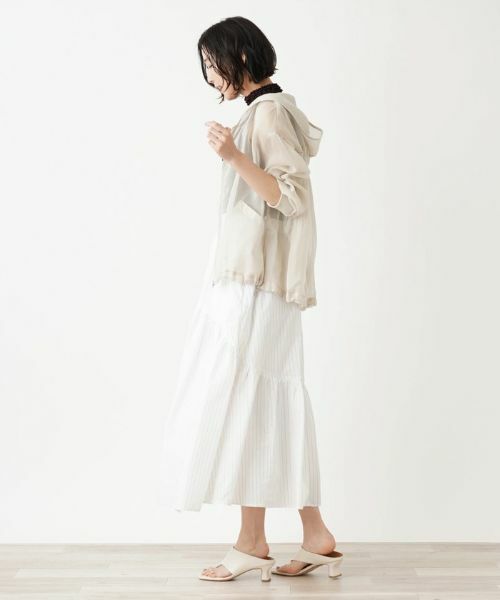 NEMIKA / ネミカ ミニ・ひざ丈スカート | ストライプ柄ティアードロングスカート【PASSIONE】 | 詳細15