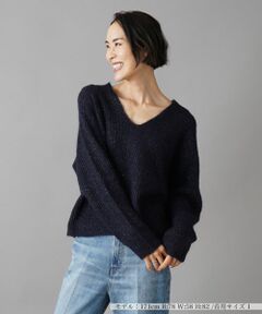 NEMIKA / ネミカ ニット・セーター | Vネックラメニット【SCAGLIONE】
