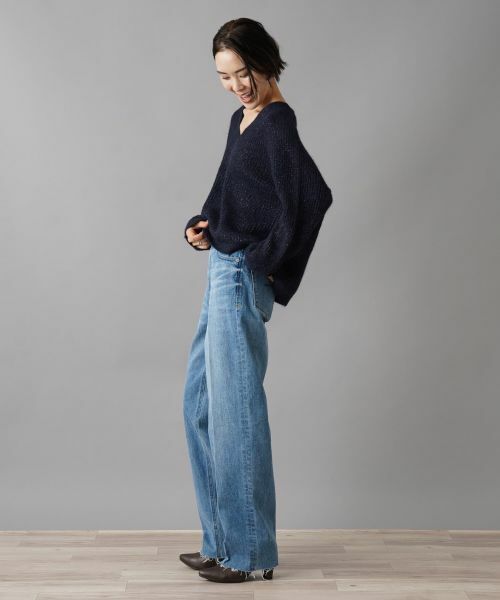 NEMIKA / ネミカ ニット・セーター | Vネックラメニット【SCAGLIONE】 | 詳細5
