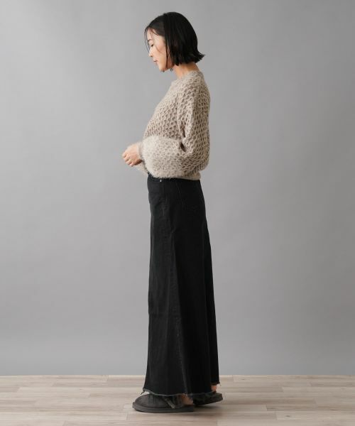 NEMIKA / ネミカ ミニ・ひざ丈スカート | デニムロングスカート【YANUK】 | 詳細2