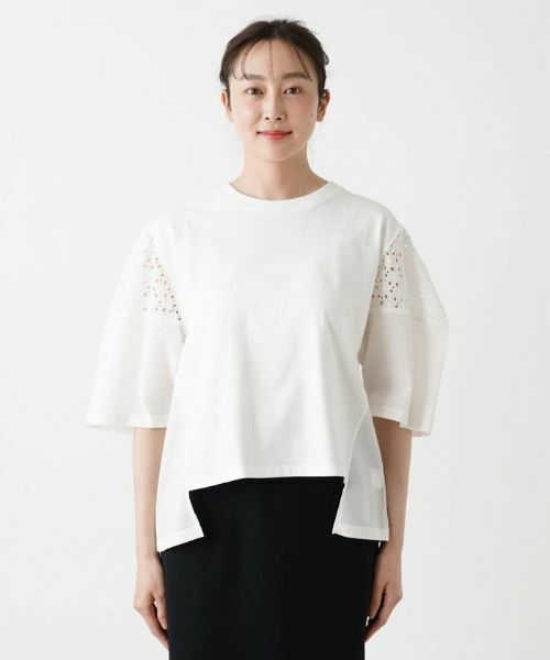 NEMIKA / ネミカ カットソー | 切替え5分袖カットソー【PASSIONE】 | 詳細4