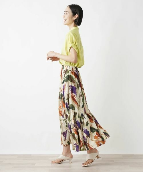 NEMIKA / ネミカ ミニ・ひざ丈スカート | 切替フレアスカート【PASSIONE】 | 詳細2