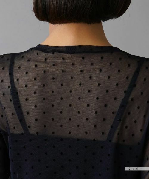 NEMIKA / ネミカ カットソー | フロッキードットシアー長袖カットソー【PUPULA】 | 詳細11