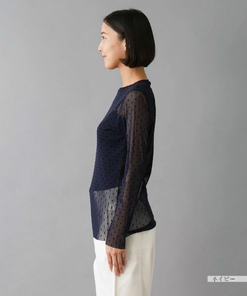 NEMIKA / ネミカ カットソー | フロッキードットシアー長袖カットソー【PUPULA】 | 詳細8