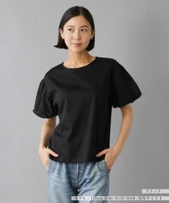 NEMIKA / ネミカ カットソー | ボリュームスリーブ切替え半袖カットソー【Liriito】