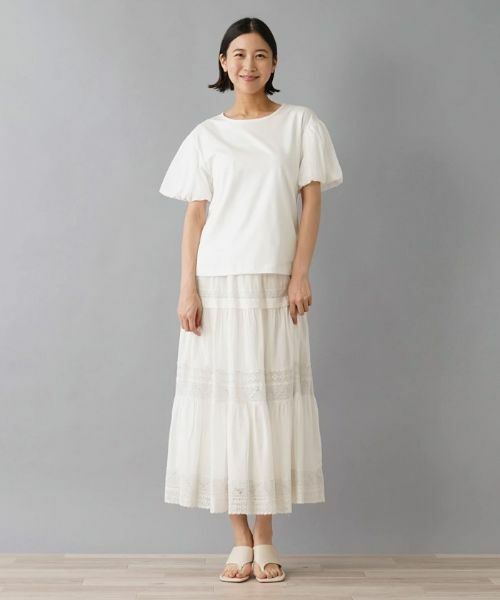 NEMIKA / ネミカ カットソー | ボリュームスリーブ切替え半袖カットソー【Liriito】 | 詳細1