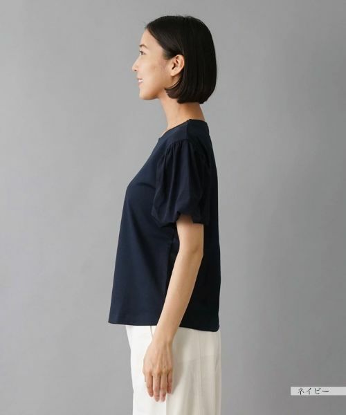 NEMIKA / ネミカ カットソー | ボリュームスリーブ切替え半袖カットソー【Liriito】 | 詳細11