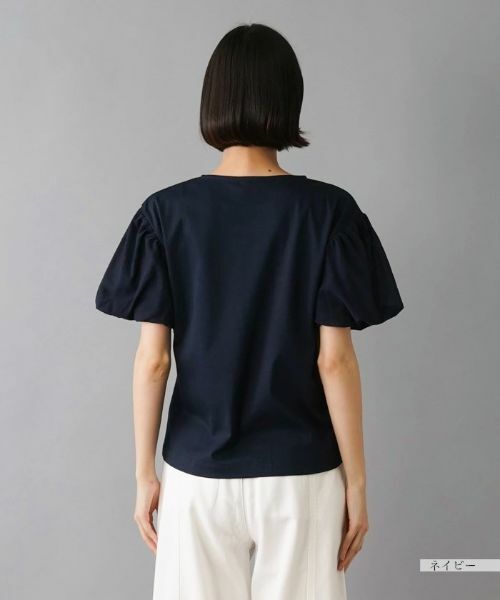 NEMIKA / ネミカ カットソー | ボリュームスリーブ切替え半袖カットソー【Liriito】 | 詳細12