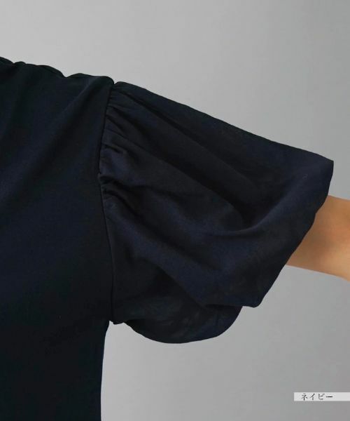 NEMIKA / ネミカ カットソー | ボリュームスリーブ切替え半袖カットソー【Liriito】 | 詳細16