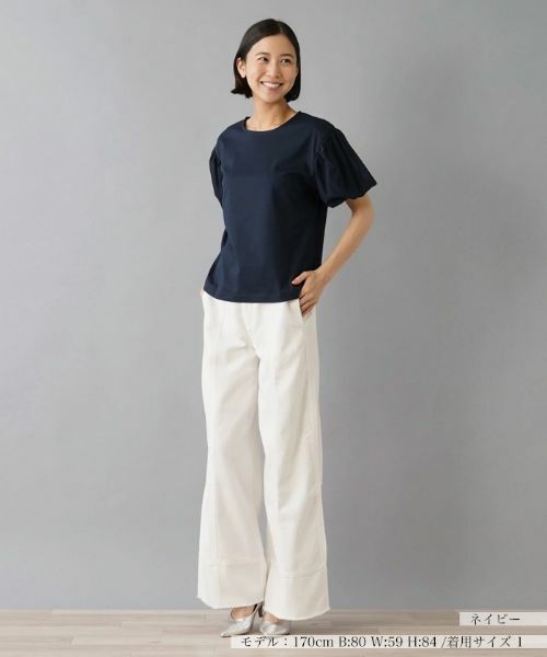 NEMIKA / ネミカ カットソー | ボリュームスリーブ切替え半袖カットソー【Liriito】 | 詳細7