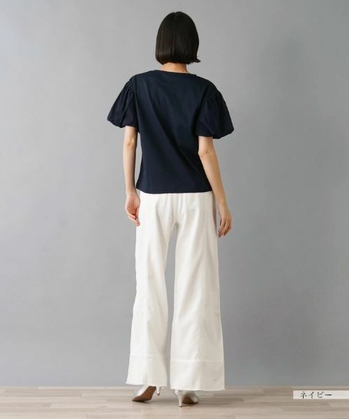 NEMIKA / ネミカ カットソー | ボリュームスリーブ切替え半袖カットソー【Liriito】 | 詳細9