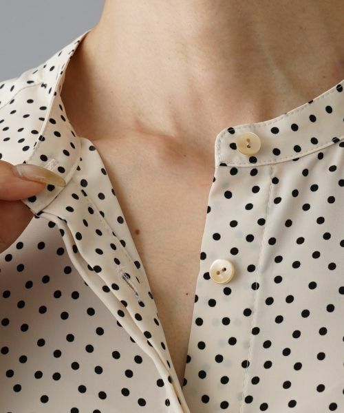 NEMIKA / ネミカ シャツ・ブラウス | バンドカラーブラウス【NEMIKA】 | 詳細12