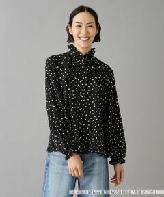 NEMIKA / ネミカ シャツ・ブラウス | ドット柄ロングスリーブブラウス【NEMIKA】