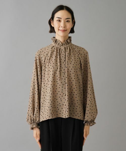 NEMIKA / ネミカ シャツ・ブラウス | ドット柄ロングスリーブブラウス【NEMIKA】 | 詳細7