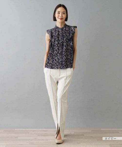 NEMIKA / ネミカ シャツ・ブラウス | フリルノースリーブブラウス【NEMIKA】 | 詳細1