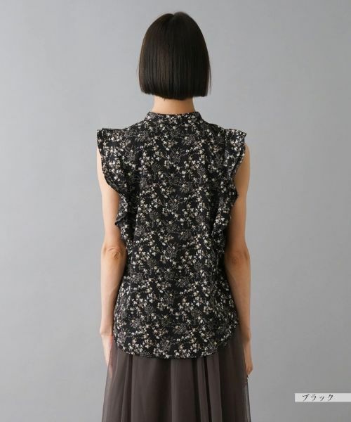 NEMIKA / ネミカ シャツ・ブラウス | フリルノースリーブブラウス【NEMIKA】 | 詳細10