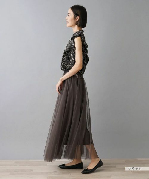 NEMIKA / ネミカ シャツ・ブラウス | フリルノースリーブブラウス【NEMIKA】 | 詳細6