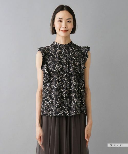 NEMIKA / ネミカ シャツ・ブラウス | フリルノースリーブブラウス【NEMIKA】 | 詳細8