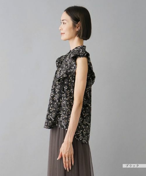 NEMIKA / ネミカ シャツ・ブラウス | フリルノースリーブブラウス【NEMIKA】 | 詳細9