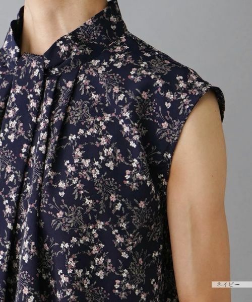 NEMIKA / ネミカ シャツ・ブラウス | フラワープリントノースリーブブラウス【NEMIKA】 | 詳細13