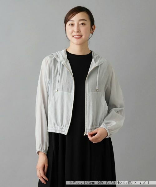 NEMIKA / ネミカ その他アウター | フーディーシアーブルゾン【NEMIKA】(サックスブルー)